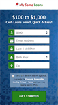 Mobile Screenshot of mysantaloans.com